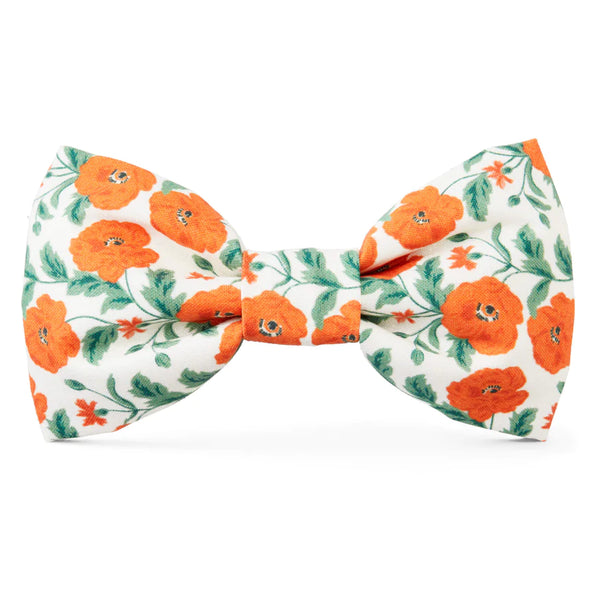 The Foggy Dog_Dog Bow Tie_Poppies