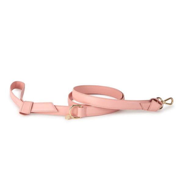 Pale pink 2024 leather dog collar