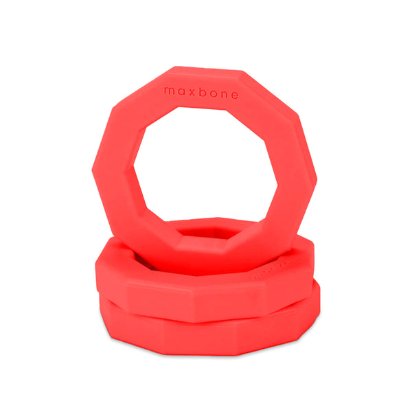 Maxbone_Decagon_Dog Toy_Red_rubber 