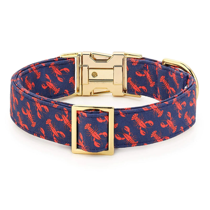 Foggy Dog_Dog Collar_Catch of the Day_Lobster print_Back