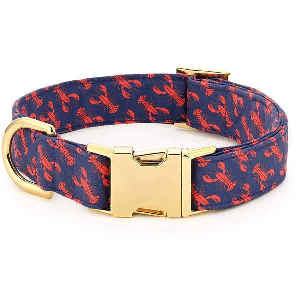 Foggy Dog_Dog Collar_Catch of the Day_Lobster print