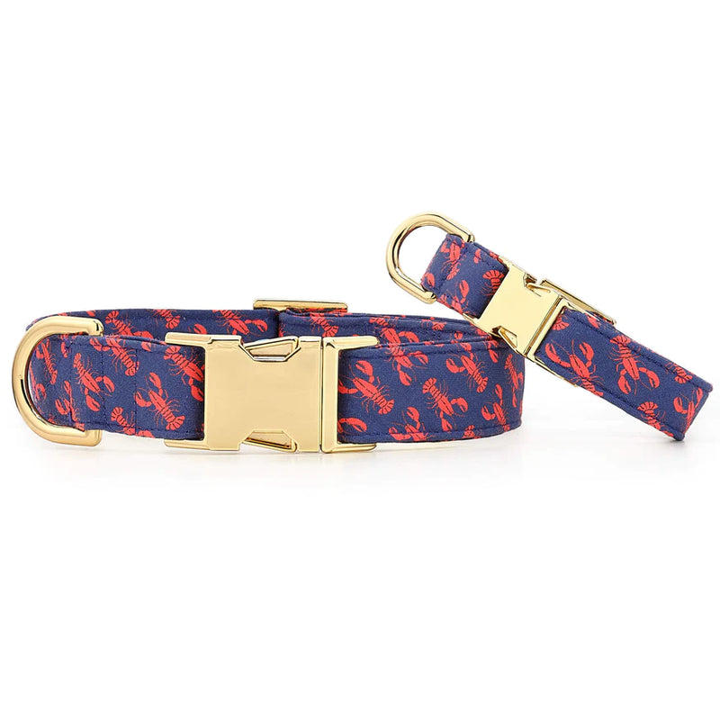 Foggy Dog_Dog Collar_Catch of the Day_Lobster print_Small and  Large
