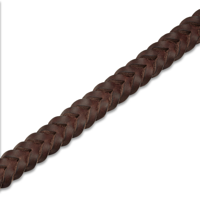 Cloud 7_Central Park Dog Lead-Saddle Brown_Plaited Detail