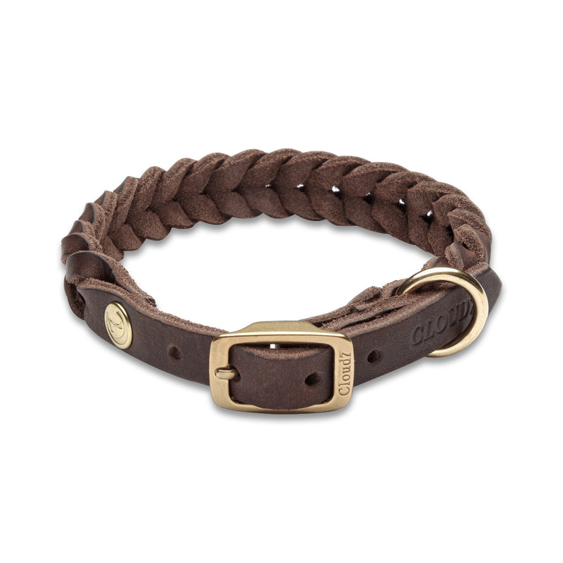 Cloud 7_Central Park Dog Collar-Saddle Brown
