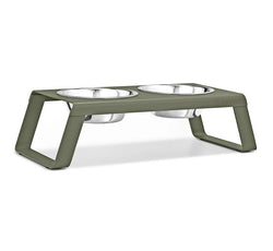 Desco Dog Feeder-Olive