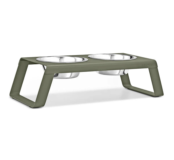 Desco Dog Feeder-Olive