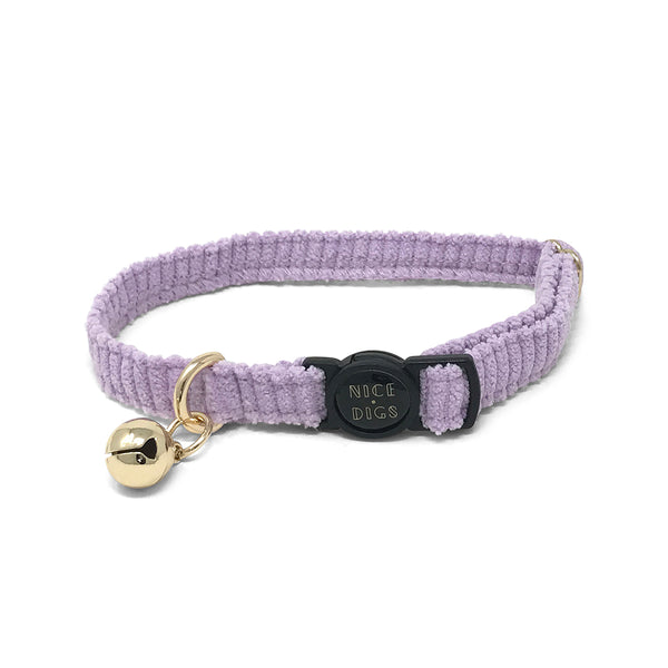 Lilac Cord Cat Collar