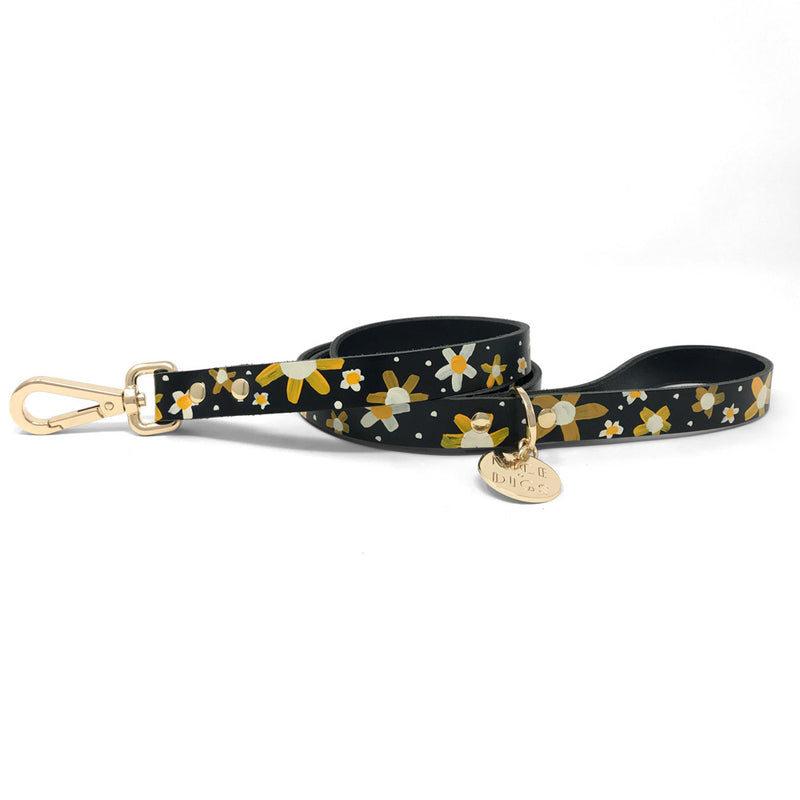 Nice Digs_Posie Sunshine_Black Leather-Dog Lead 