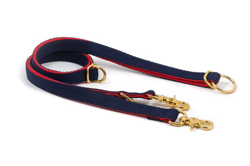 Royal Blue & Red Adjustable Lead