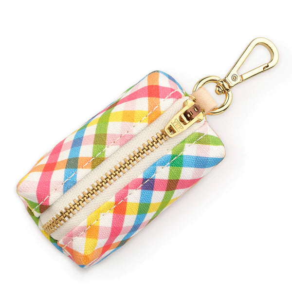 The Foggy Dog_Waste Bag Holder_Rainbow Gingham
