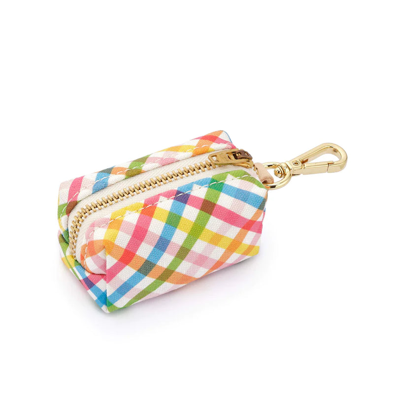 The Foggy Dog_Waste Bag Holder_Rainbow Gingham