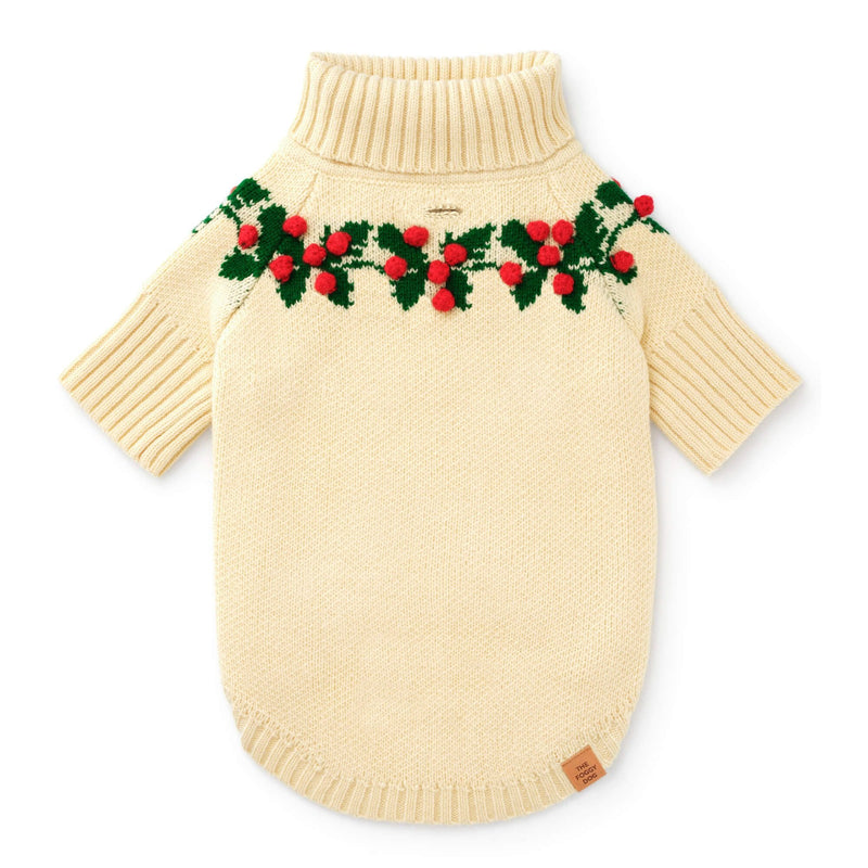 Foggy DOg_Holly Bobble Dog Jumper_Christmas