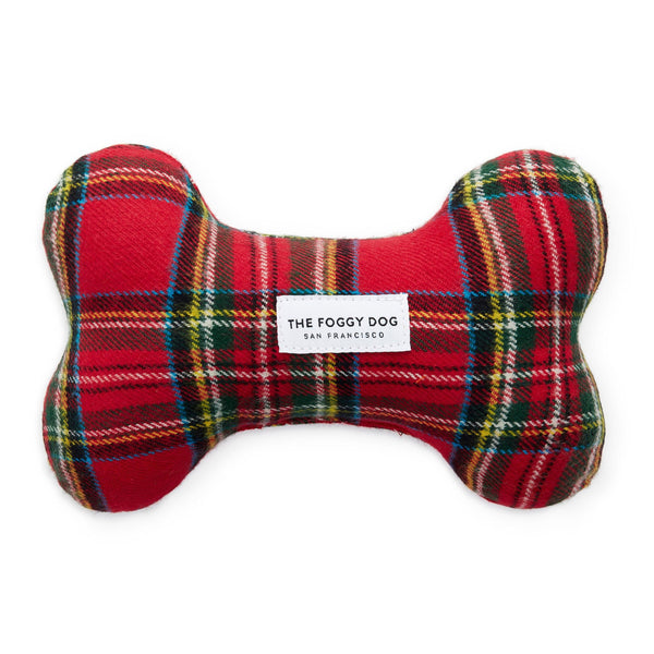 The Foggy Dog_Squeaky Toy_Red Plaid