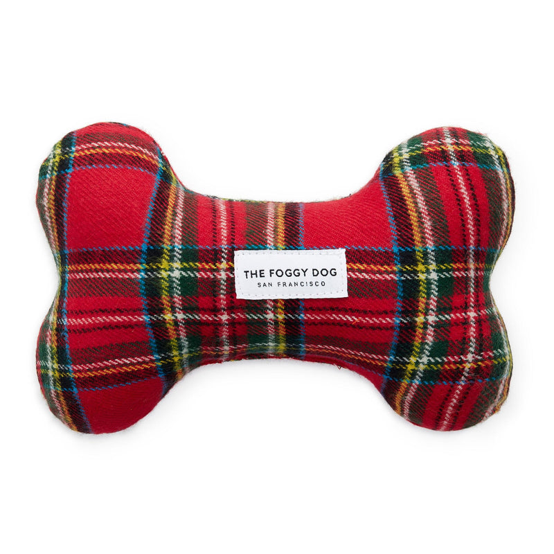 The Foggy Dog_Squeaky Toy_Red Plaid