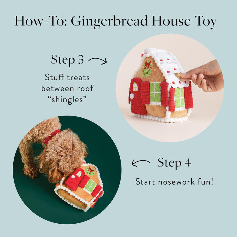 Foggy Dog_GIngerbread House_Snuffle Toy_Christmas