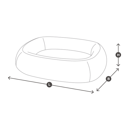 Barca Dog Bed-Slate