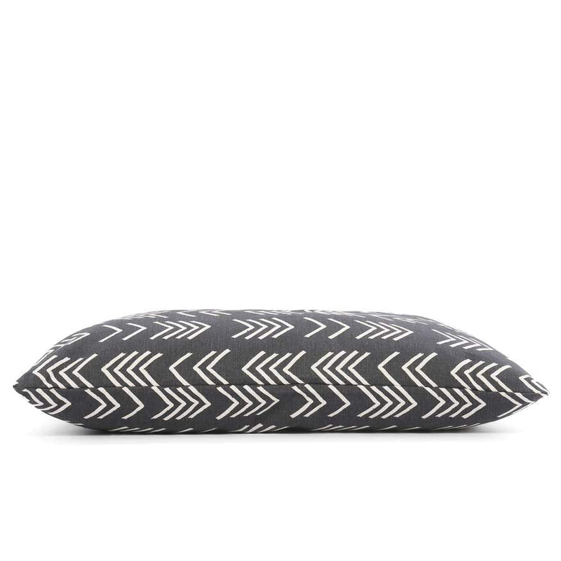 Modern Mud Cloth -Grey/Black Dog Bed Cover