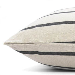 The Foggy Dog_Bed Cover_Design_Charcoal stripe_Close Up