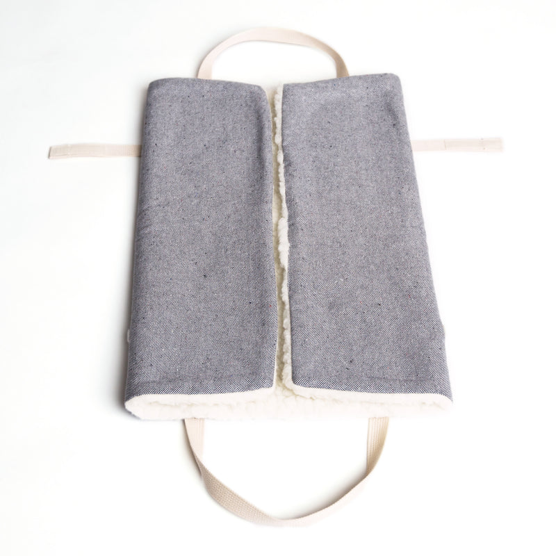 Cloud 7 - Tweed Grey Travel Bed Folded