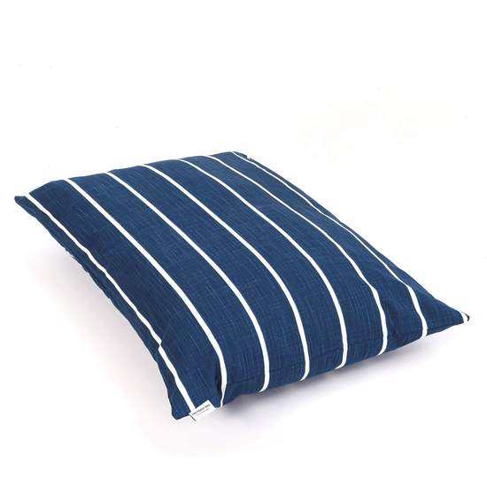 The Foggy Dog-Navy Stripe Dog Bed-Large