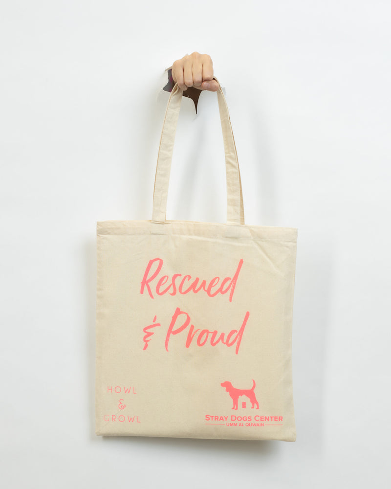 Rescued & Proud Tote Bag