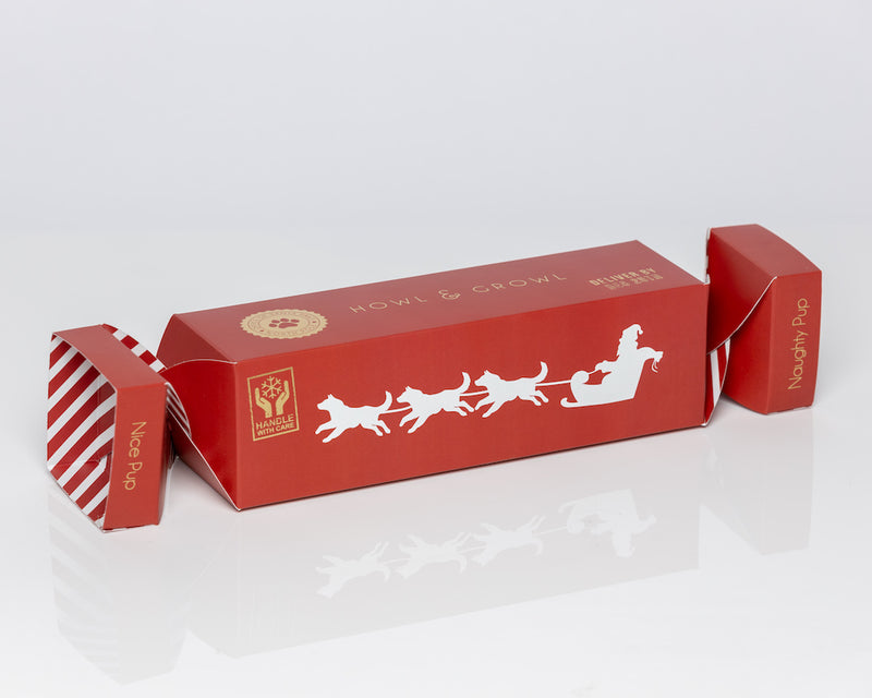 Howl & Growl-Christmas Cracker Gift Box-Red