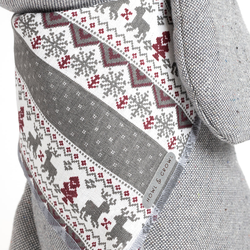 Nordic Christmas Dog Bandana Detail 