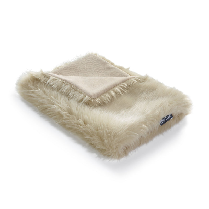 MiaCara-Lana Cat Blanket-Ivory