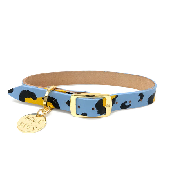 Nice Digs Animal Blue Dog Collar