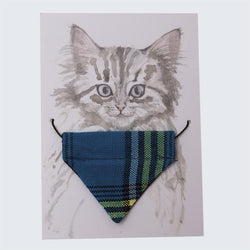 Hiro & Wolf-Cat Bandana-Shuka Blue