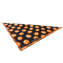 Halloween Pumpkin Dog Bandana (Glow in the Dark)