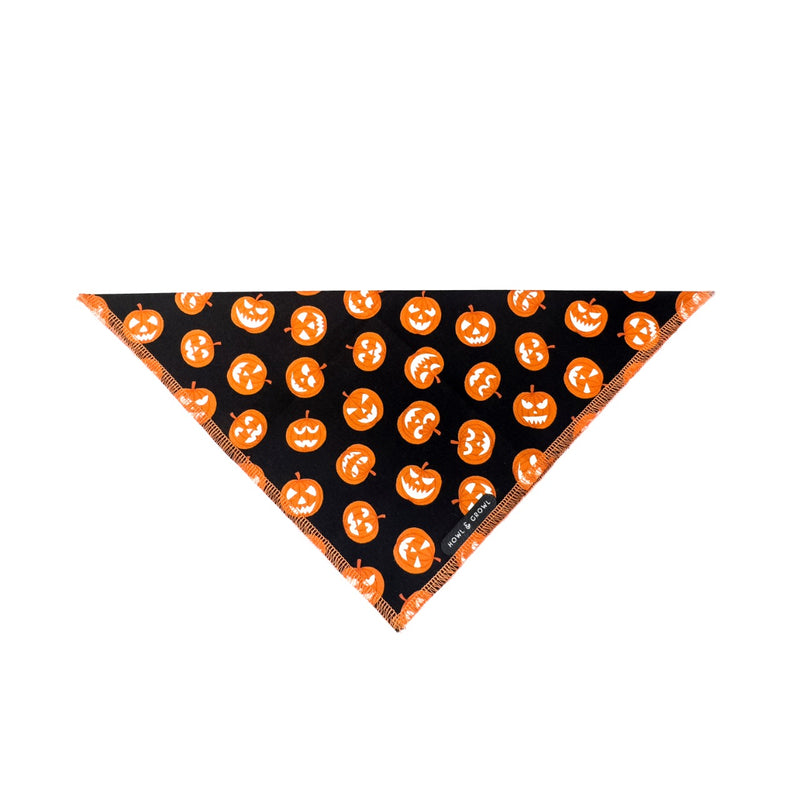 Halloween Pumpkin Dog Bandana (Glow in the Dark)